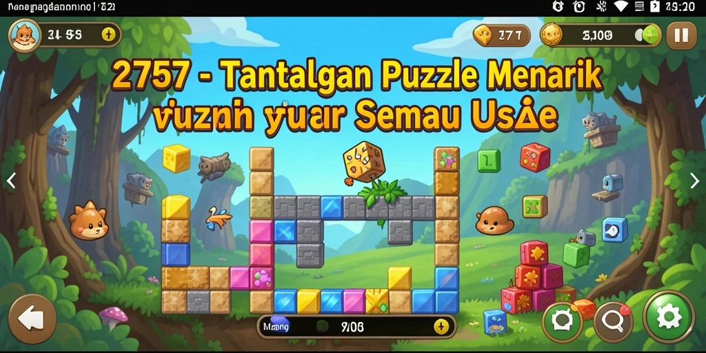 Tampilan gameplay seru dalam game Puzzle 2757 yang menantang.