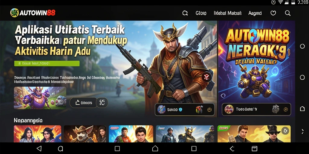 Tampilan screenshot utama AUTOWIN88 yang menunjukkan antarmuka aplikasi yang intuitif.