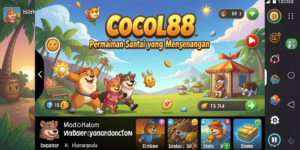 Tampilan gameplay COCOL88 yang menarik dan santai.
