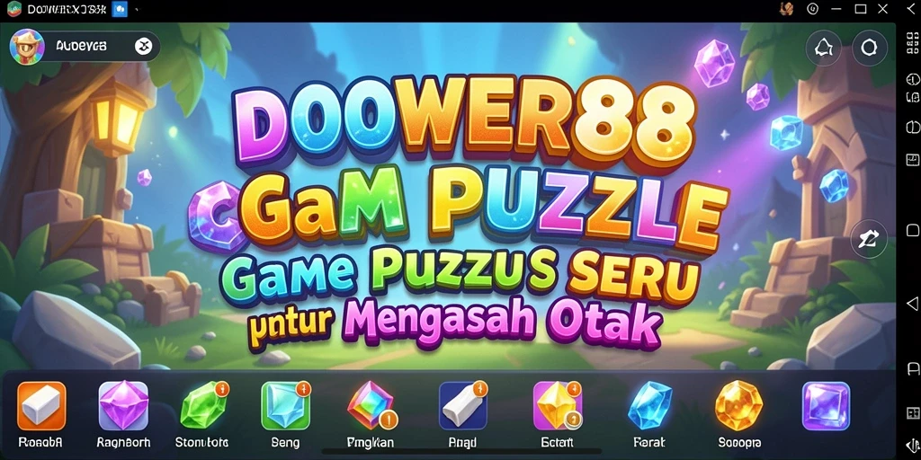 Tampilan gameplay seru DOWER88 dengan teka-teki menantang.