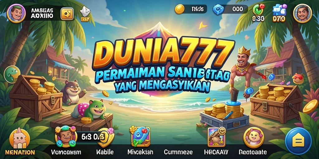 Screenshot DUNIA777 menampilkan aksi gameplay yang seru dan penuh warna.
