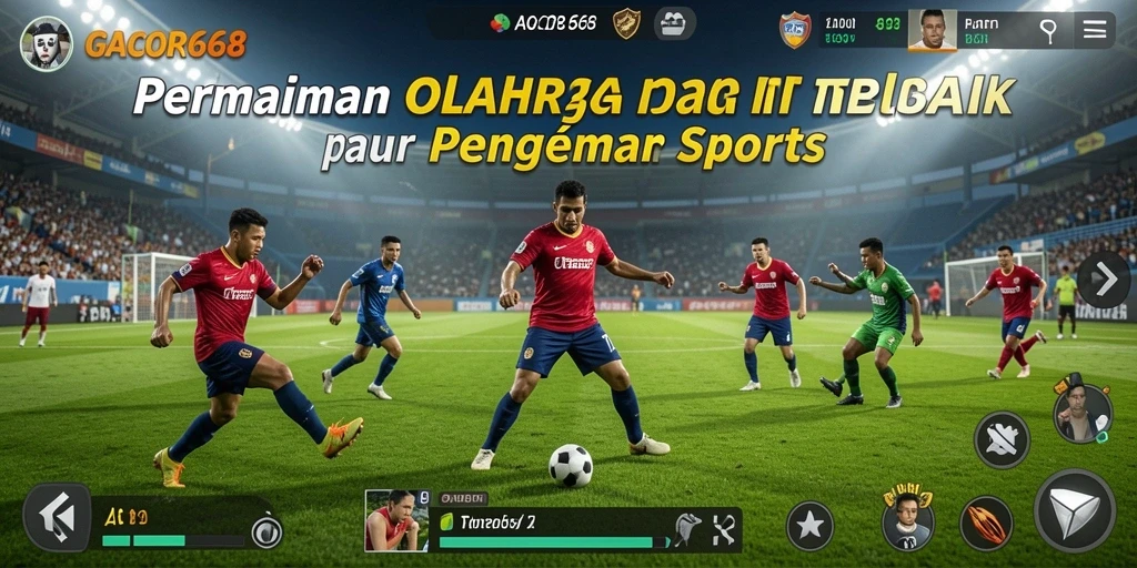 Screenshot utama GACOR668 menampilkan aksi seru dalam pertandingan olahraga.