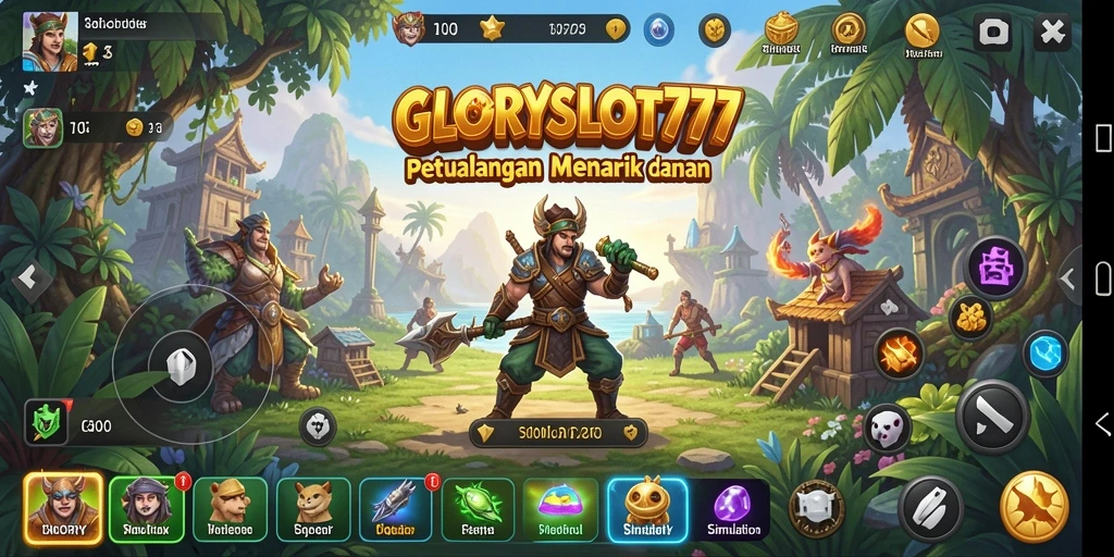 Screenshot gameplay GLORYSLOT777 yang menunjukkan aksi seru dan tantangan.