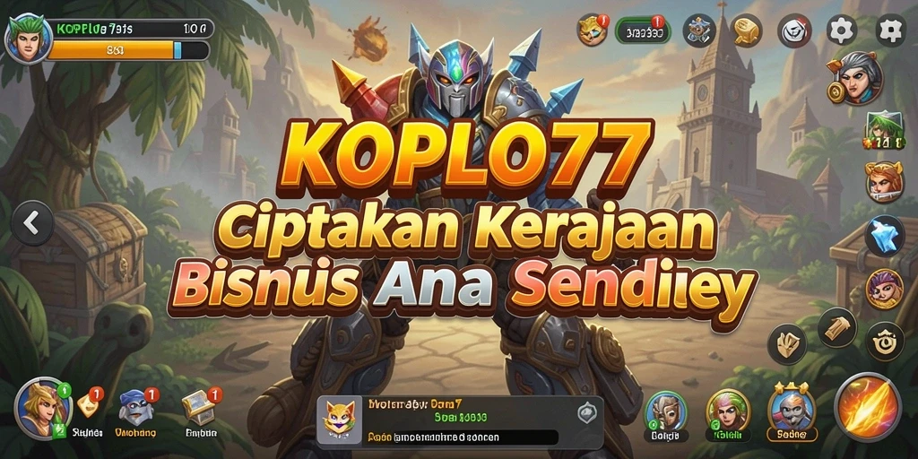 Tangkapan layar utama KOPLO77 menampilkan suasana gameplay Tycoon yang seru.
