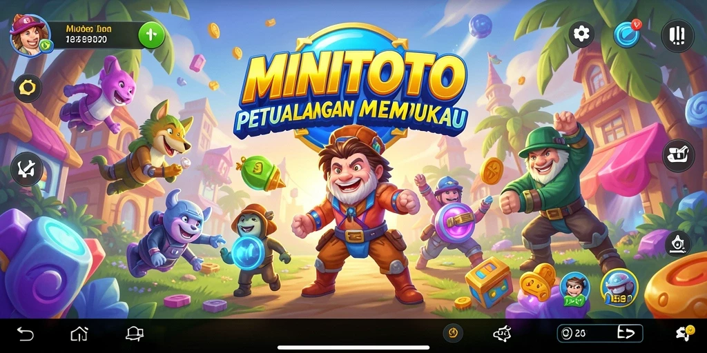 Tangkapan layar gameplay menunjukkan aksi mendebarkan di MINITOTO.