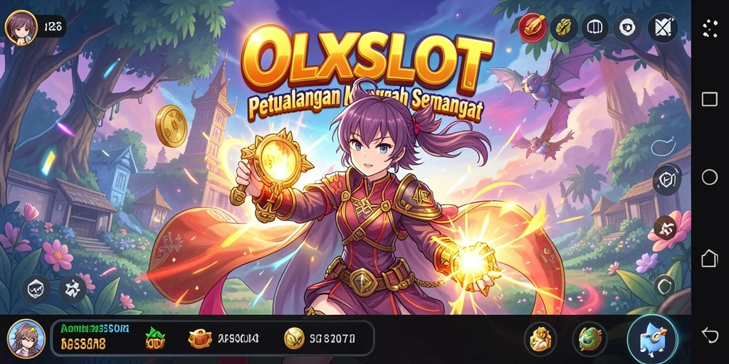 Tampilan gameplay OLXSLOT dengan karakter Anime yang menawan dan aksi seru.