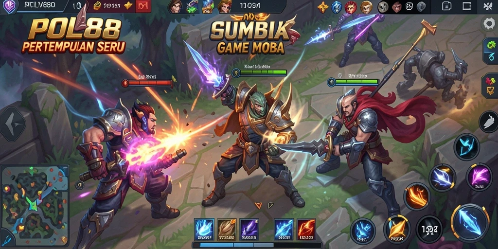Tampilkan gameplay seru dari POL88 dalam pertempuran MOBA.