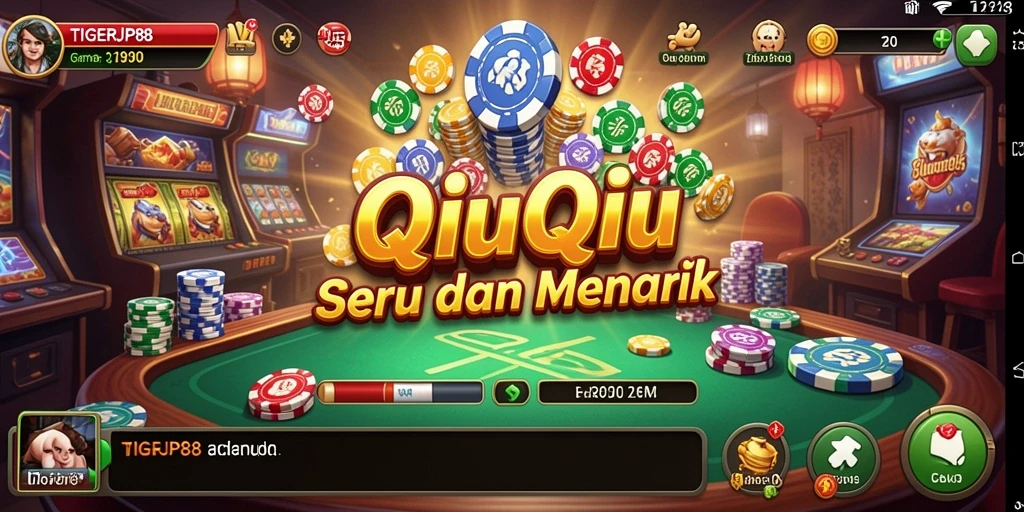 Tampilan gameplay QiuQiu yang menarik dan menghibur di TIGERJP88.